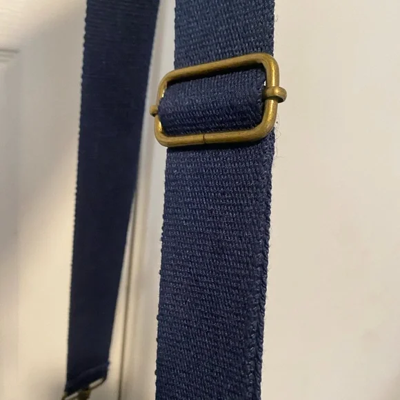 Vintage Ralph Lauren Navy and Brown Canvas Travel Tote - Picture 5 of 8